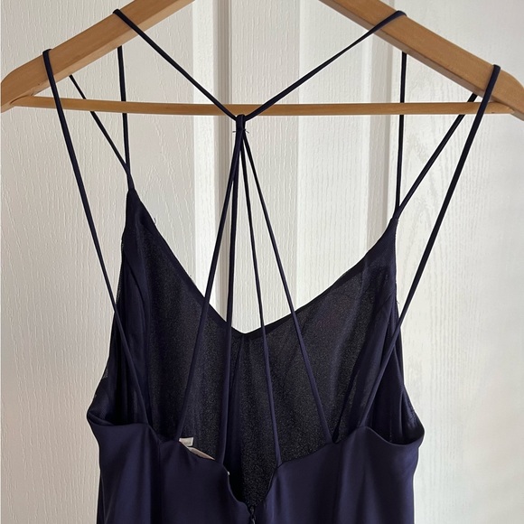 Lush Navy Blue Long Dress - Picture 4 of 6